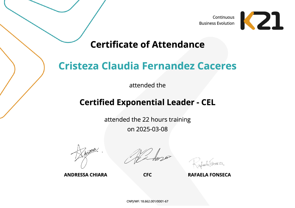 Certificado K21